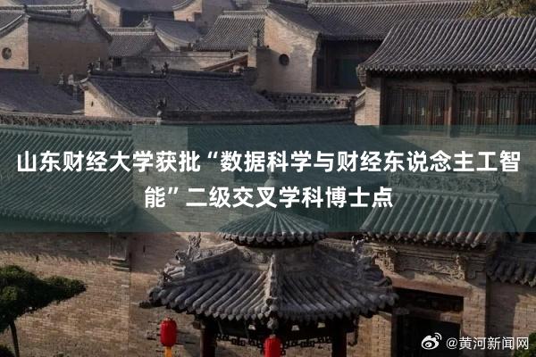 山东财经大学获批“数据科学与财经东说念主工智能”二级交叉学科博士点